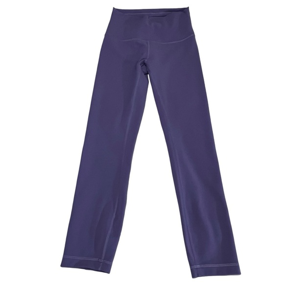 Lululemon Cropped High Rise leggings tights purple 4 athletic yoga running - Picture 12 of 14